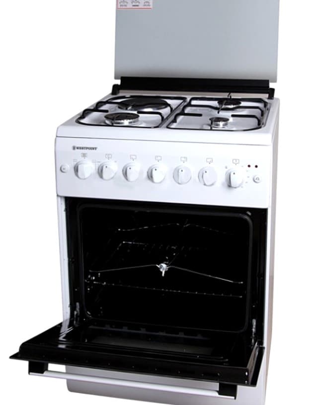WestPoint Gas Electric Cooker- 6631E0 Black
