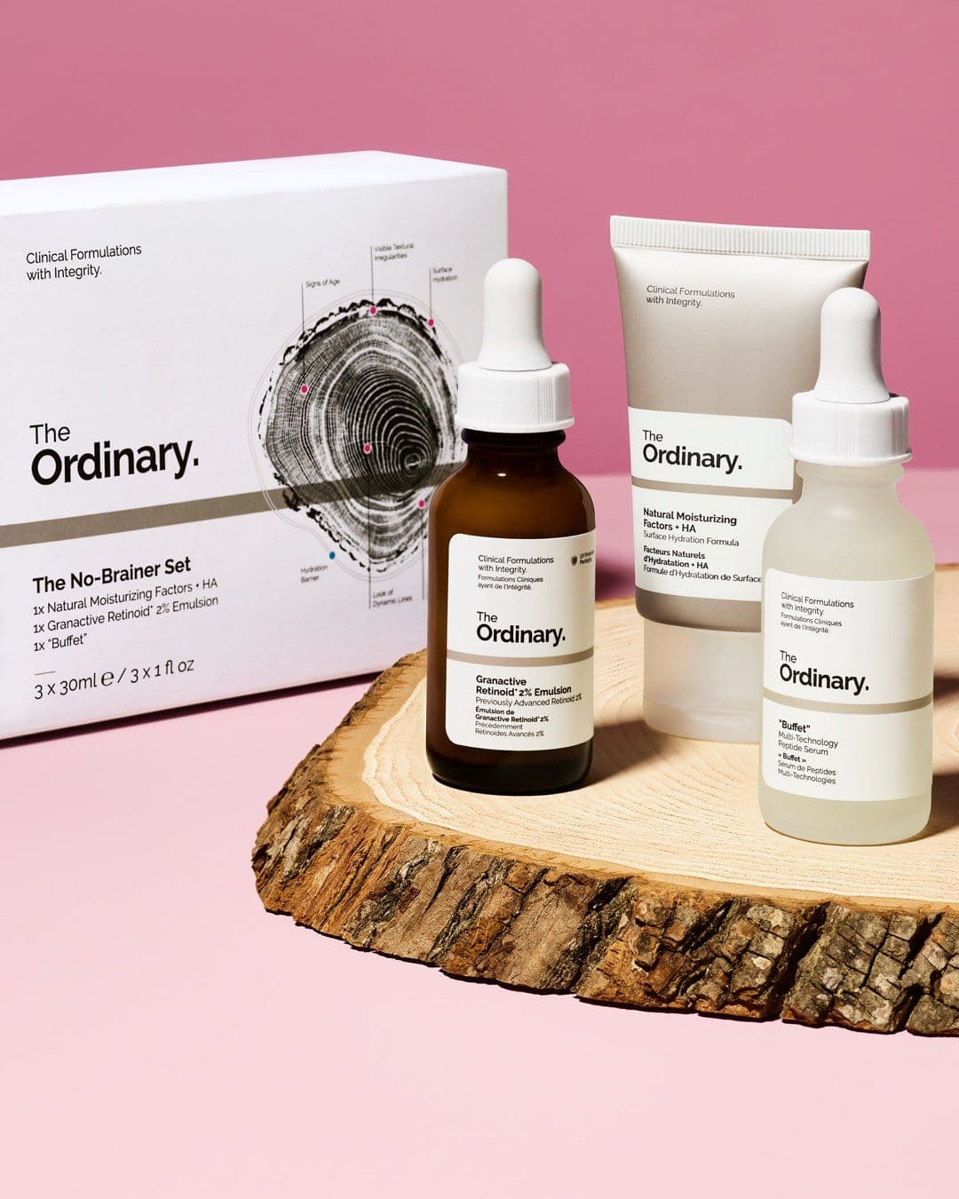 The Ordinary The No-Brainer Set  3Pcs