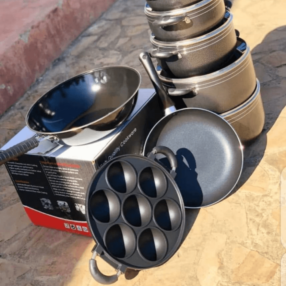 Non-sticky Pans, Large , frying pan and Vitumbua pan