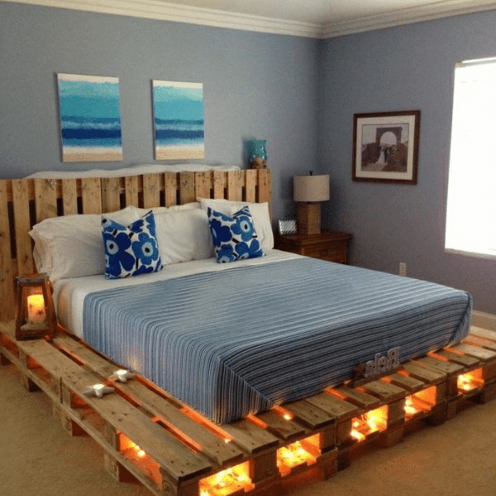 Pallet Bed 6x6 with FREE pillow