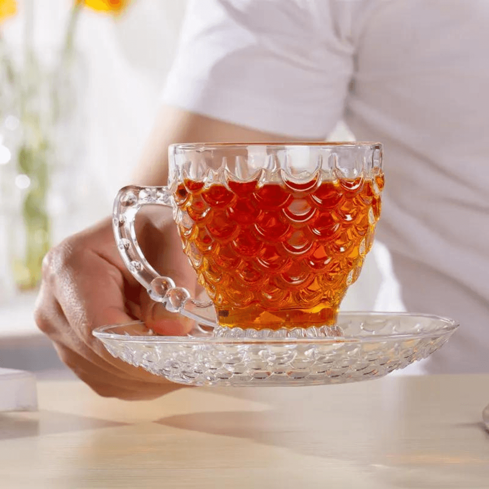 Glass Design Coffee Teacup Sets