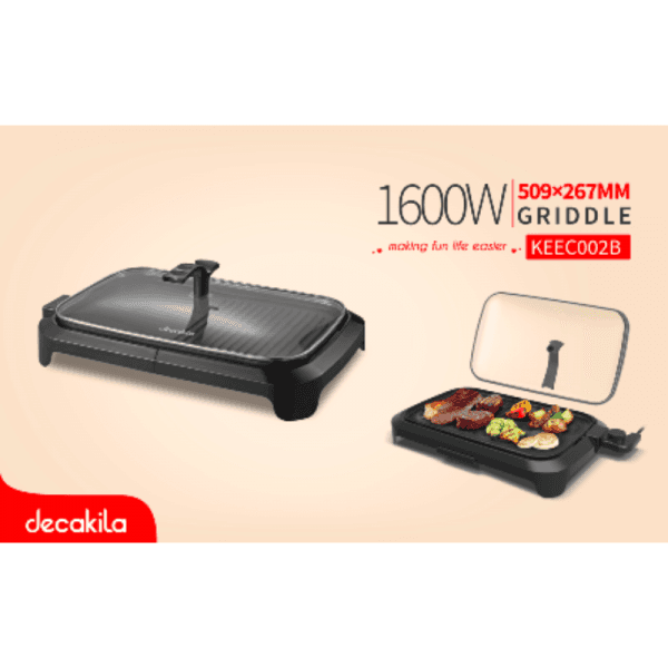 Decakila Electric Griddle 1600w 2pc KEEC002B
