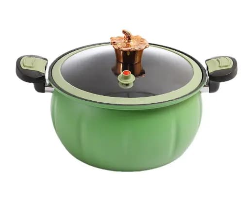 Pumpkin Cast Iron Micro Pressure Cooker