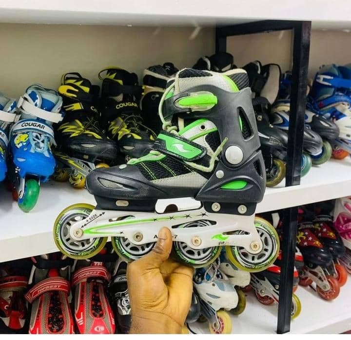 Green and Black Roller Blades