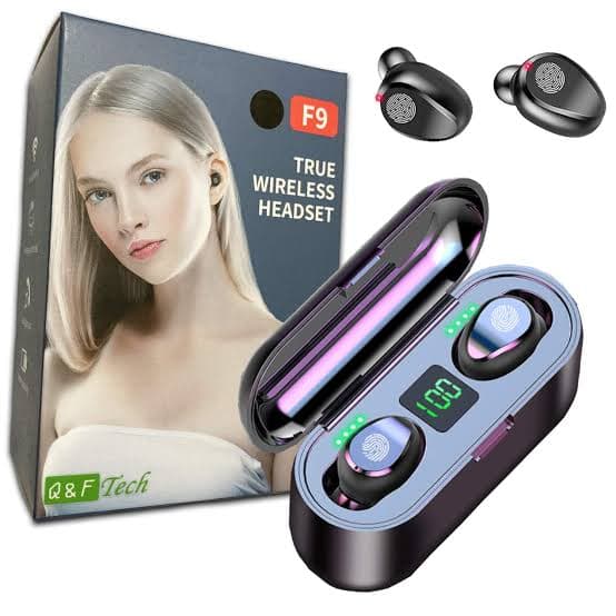 EARBUDS F9 FULL BOX BRAND NEW