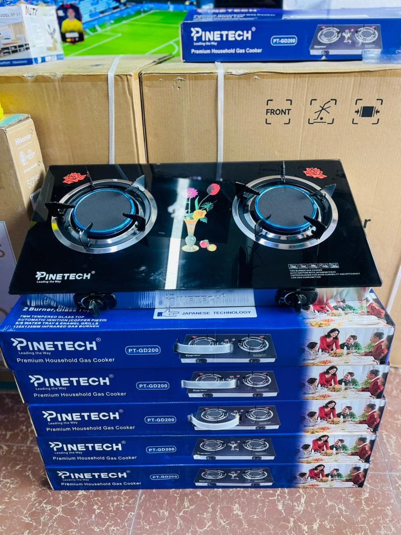 Pinetech 2 Plate Gas Cooker Stove