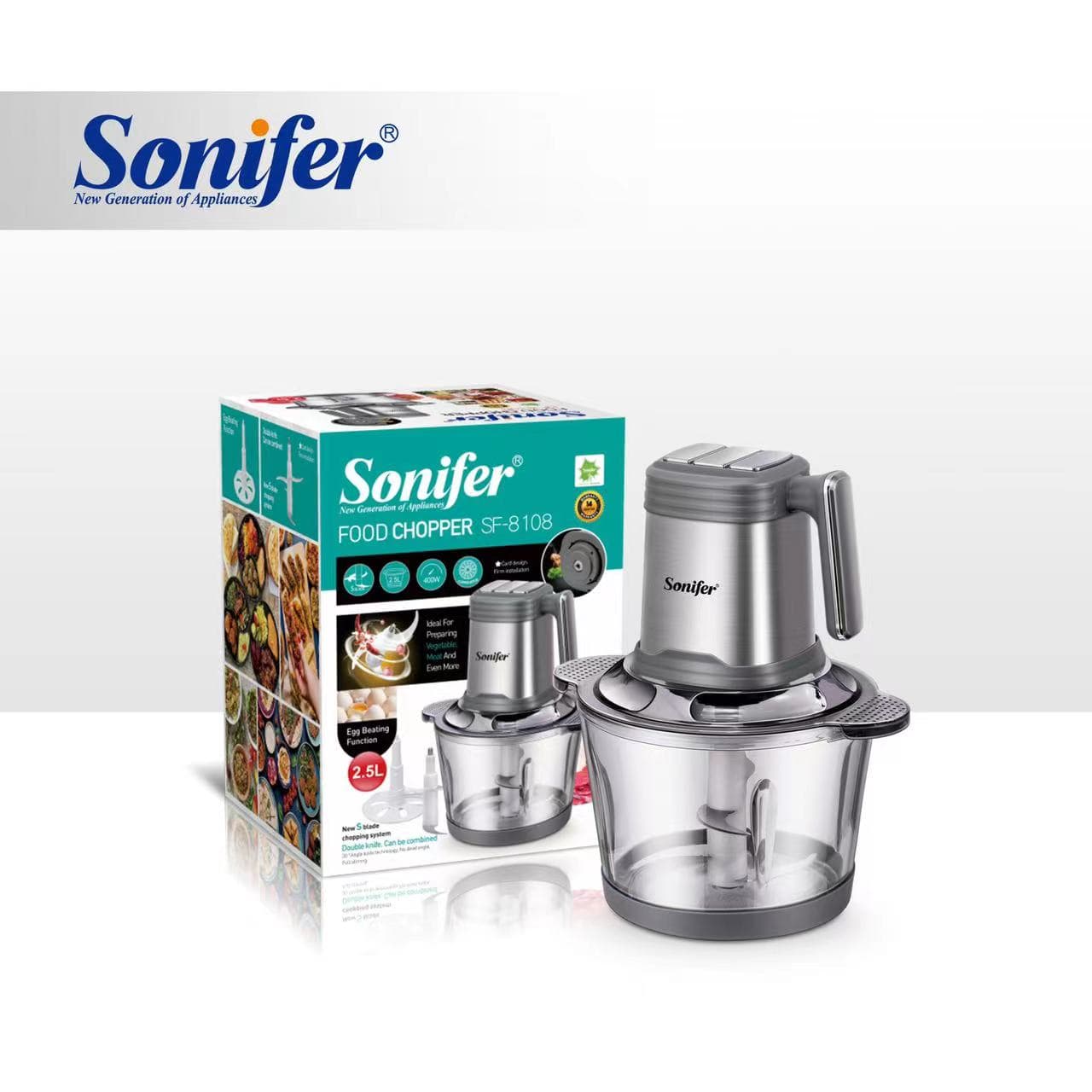 SONIFER FOOD CHOPPER SF-8108 be 2.5L