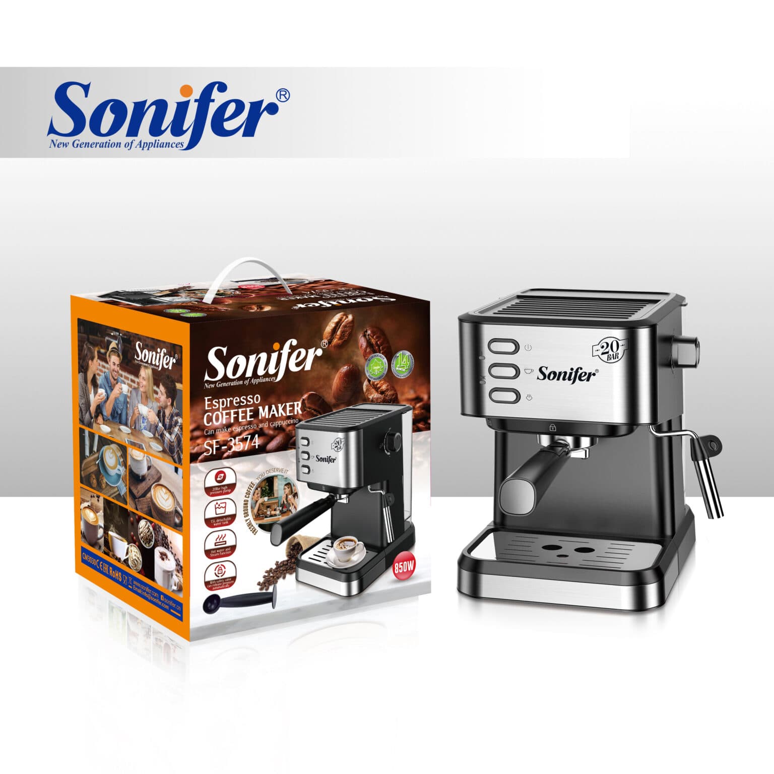 SONIFER  ESPRESSOR COFFEE MAKER SF-3574