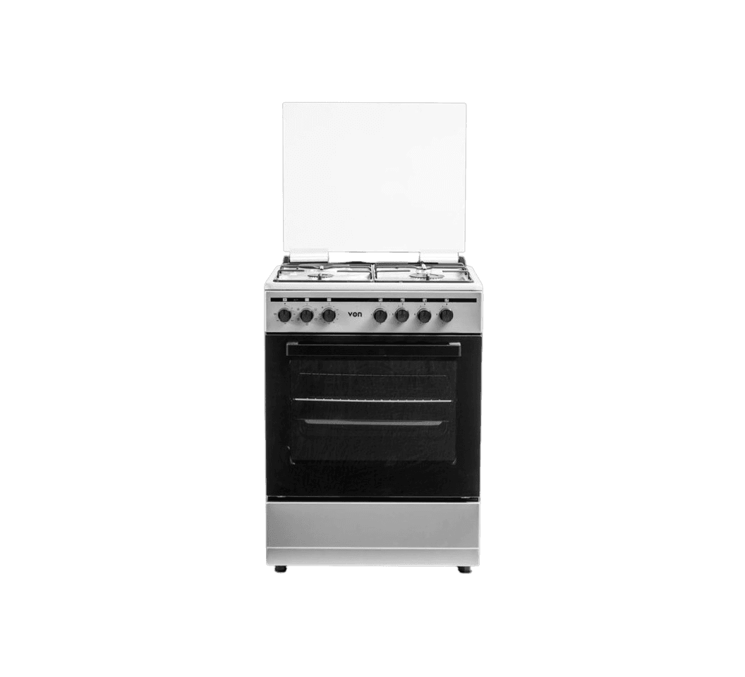 Von Cooker 3 Gas + 1 Electric - VCF653141NSY Enamel Inox Grey