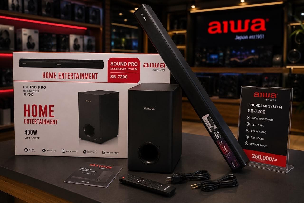 SB 7200 is a high-power 400W home theater soundbar system