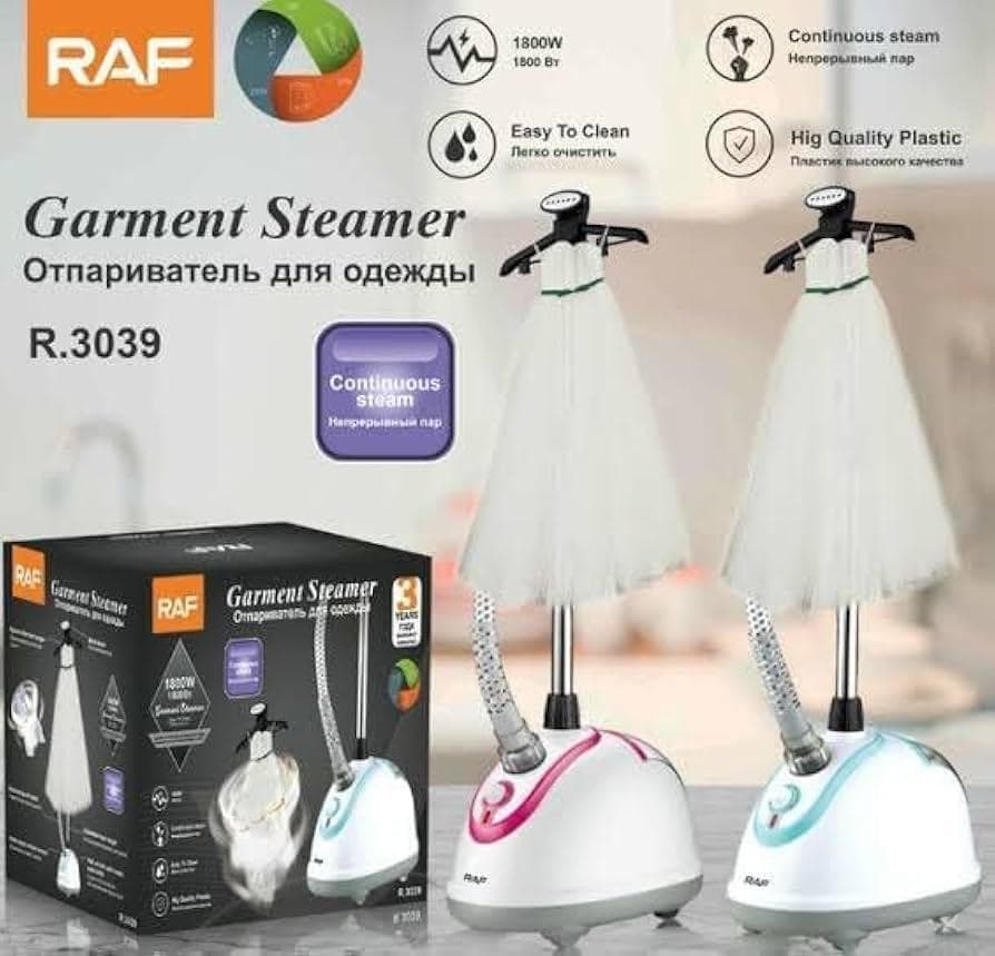 RAF Stand Steam Iron R.3039, 1800 Watt, 220v, 50Hz,