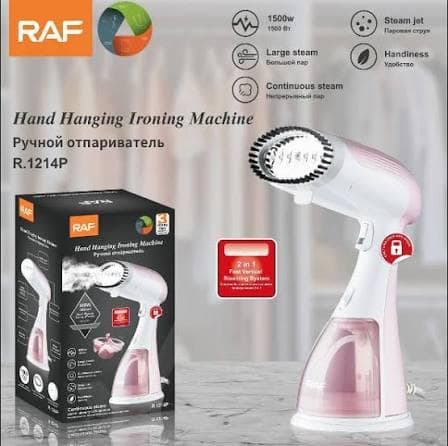 RAF R1214P Smoothing and Wrinkle Remover 1500W Steel Head Portable Vertical Iron