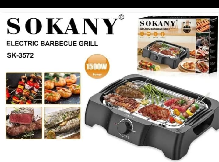 Electric barbecue grill