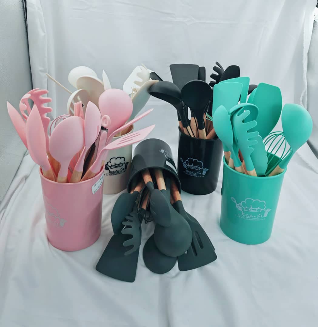 Silicone Kitchen Utensil Set – 11-Pcs