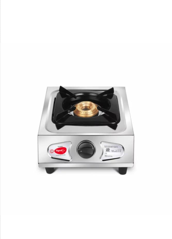 Pigeon Gas Cooker 1 Burner Stainless Steel Gas Stove Manual Ignition, Classic