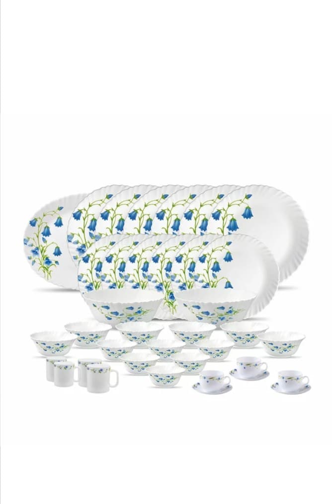 La Opala Dinner Set Blue Bells Classique 44 Pieces LB044
