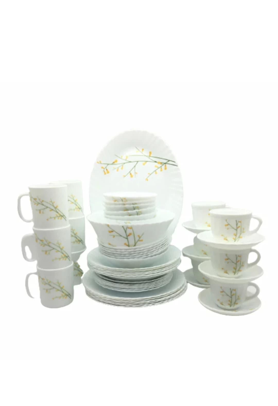 La Opala Dinner Set Citron Weave Classique 50 Pieces LW050