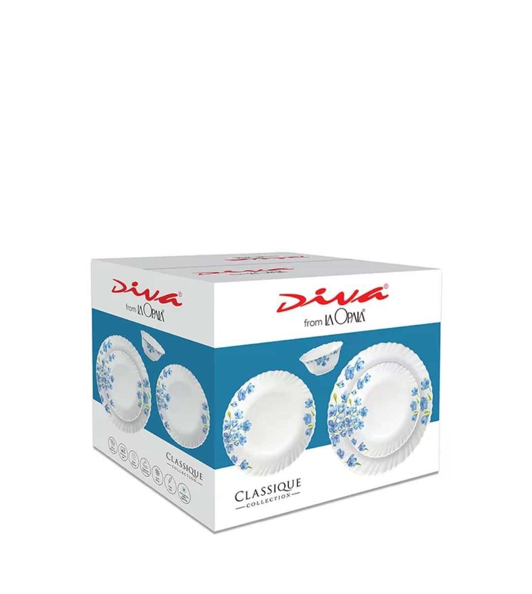 La Opala Dinner Set Mystrio Black Classique 50 Pieces LM050