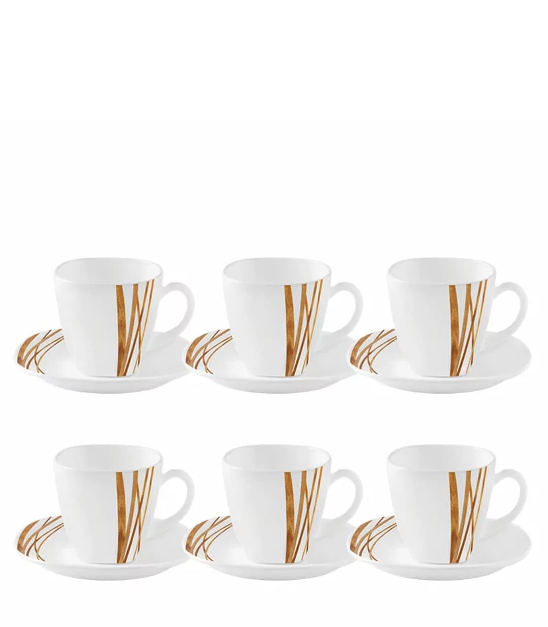 La Opala Dinner Set Quadra Golden Shades 38 Pieces LG038