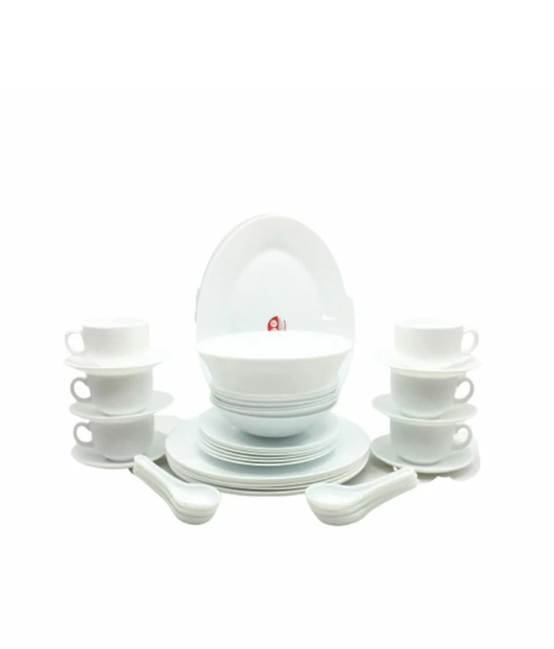 La Opala Dinner Set Ivory White 38 Pieces L1038