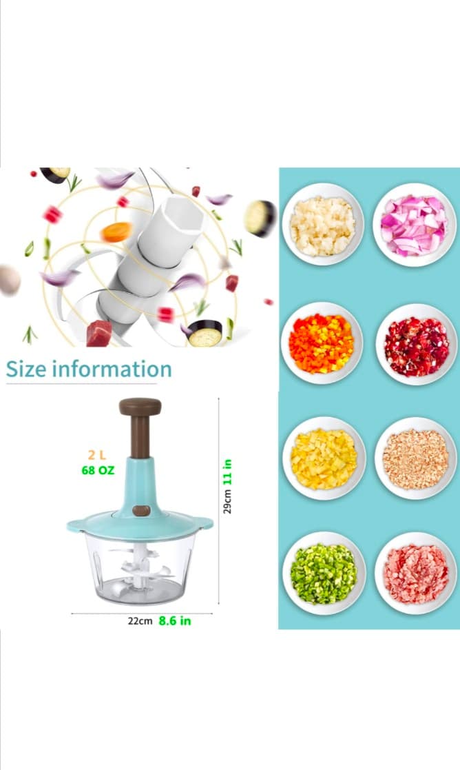 Nadstar1 Manual Hand Chopper 1.5L