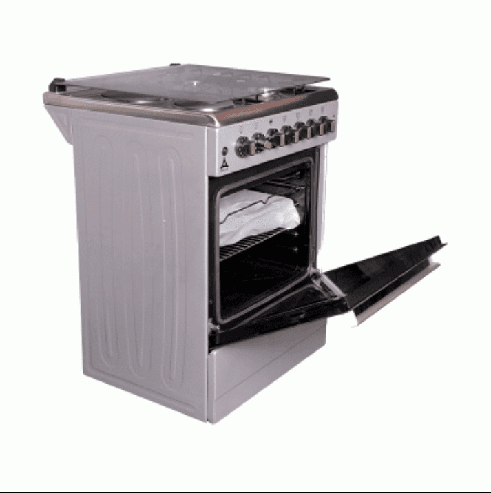 Delta Cookers 60x60cm Electric Oven & Grill 2 Gas 2 Electric Inox DGC-6022.I