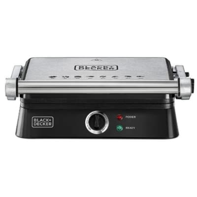 Black & Decker Contact Grill with Full Flat Grill for Barbecue 1400W