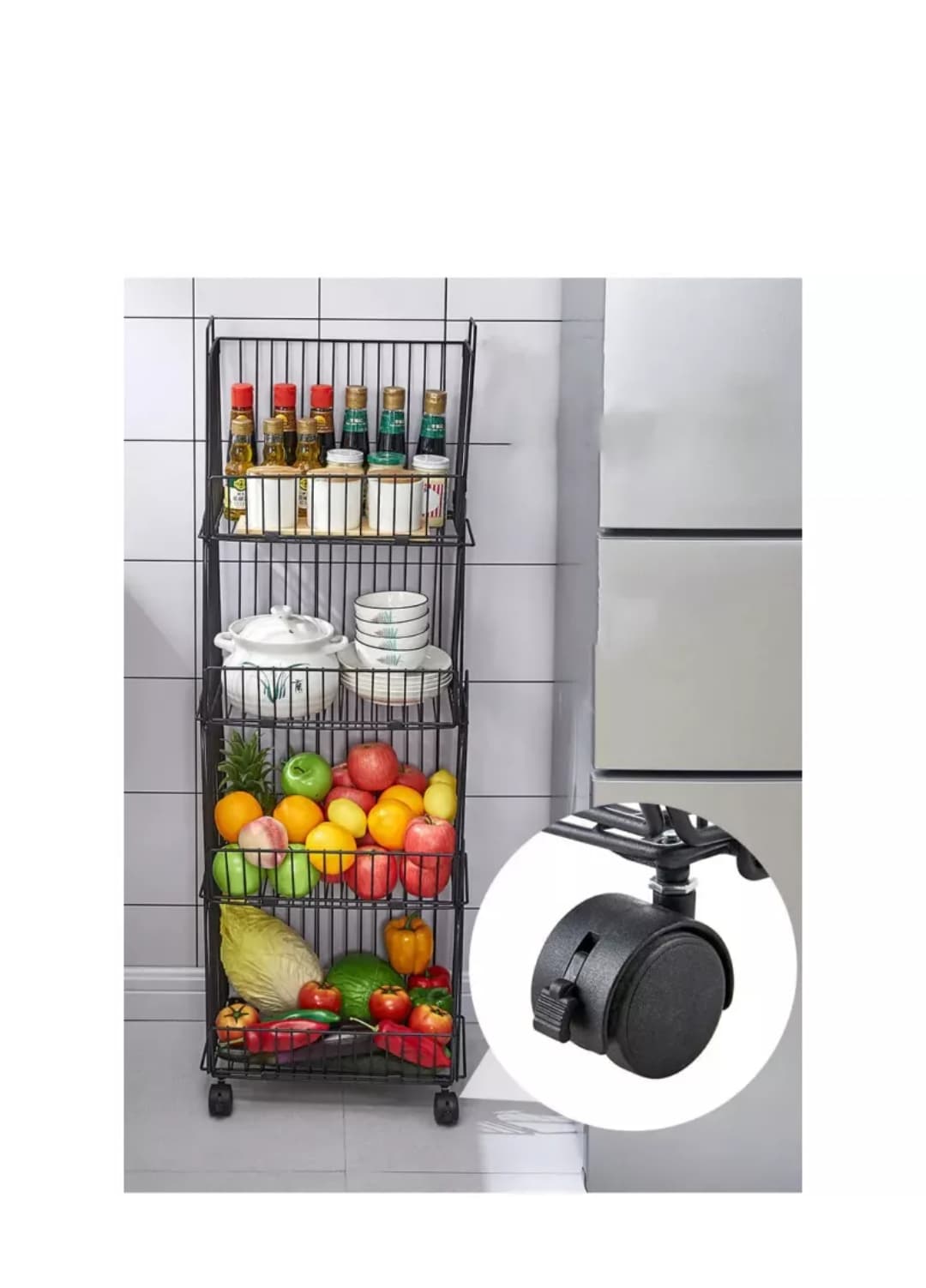 Nadstar1 Storage Rack Stainless Steel 3 Layers