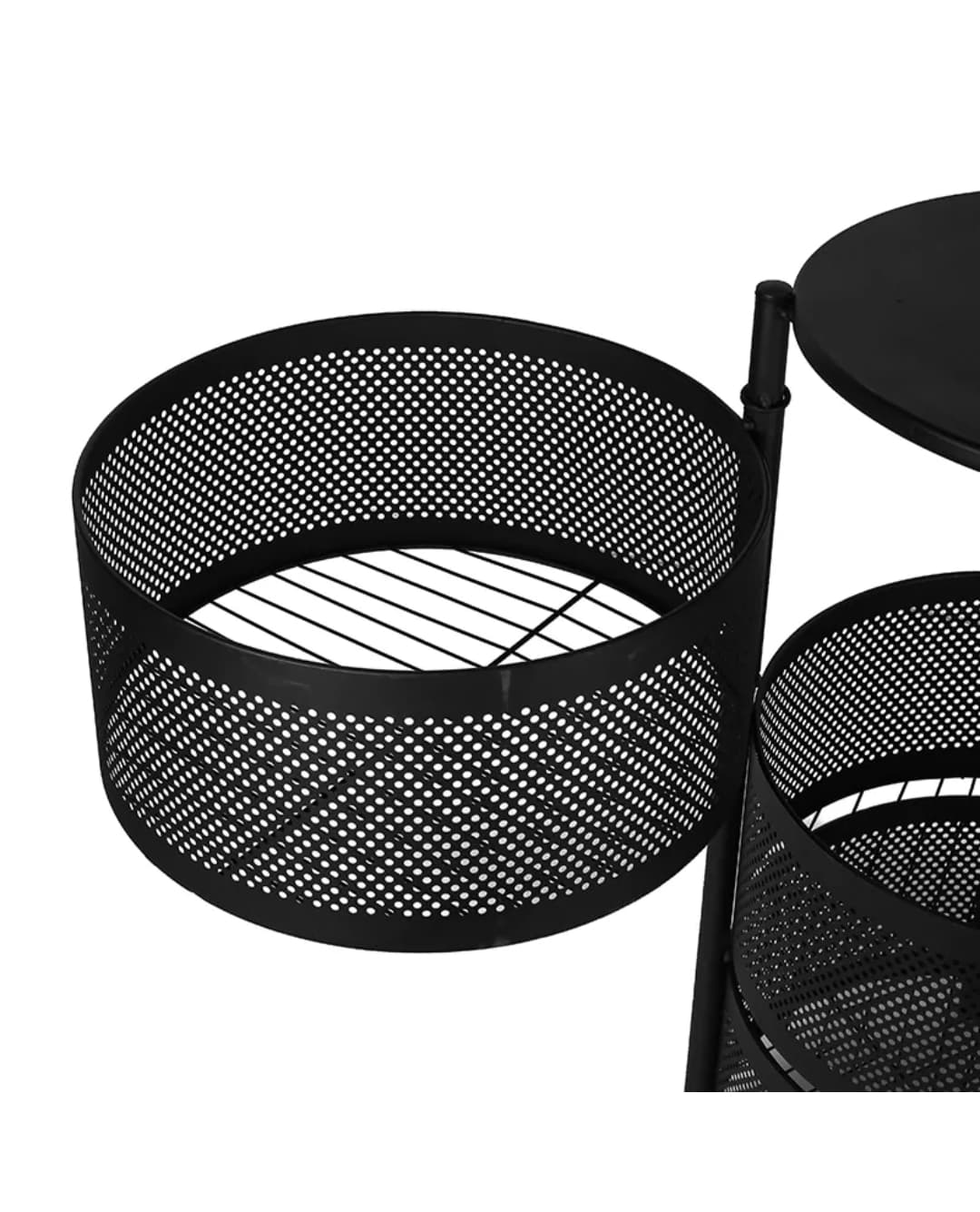 Nadstar1 Storage Rack Multi Layer Kitchen Tools Three-Layer Circular Rotating Multi-Layer Storage Rack HP09-152H