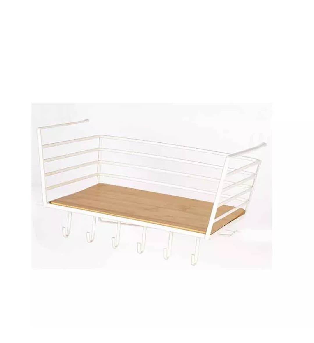 Nadstar1 Dish Rack Stainless Steel Kitchen Drying Storage Rack Hanger & Cup Holder M18035B