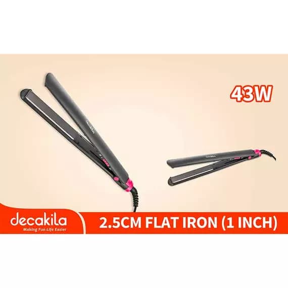 Decakila Hair Straightener Flat Iron 2.5cm 43W