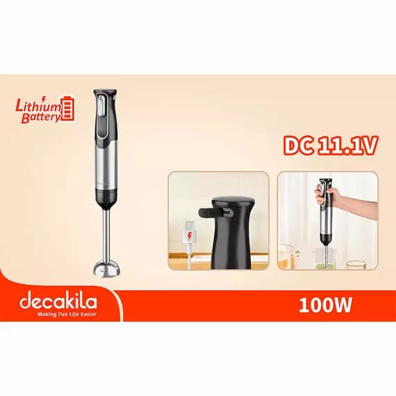 Decakila Hand Blender Cordless 100W