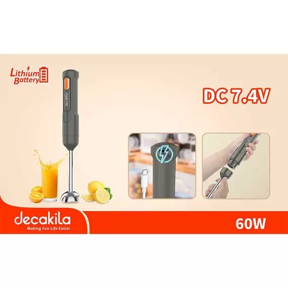 Decakila Hand Blender Cordless 60W