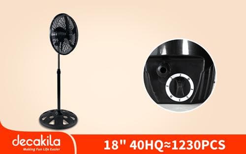 Decakila Stand Fan 5 wing Span 60W 18" 3pc KEFC009B