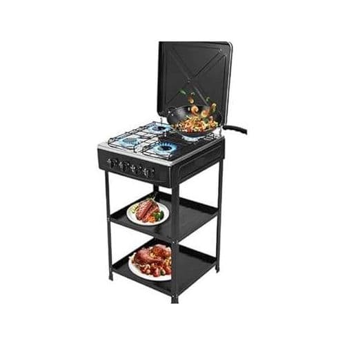 Decakila Gas Cooker with Shelf & Stand 1pc KMGS018BKMGS017B