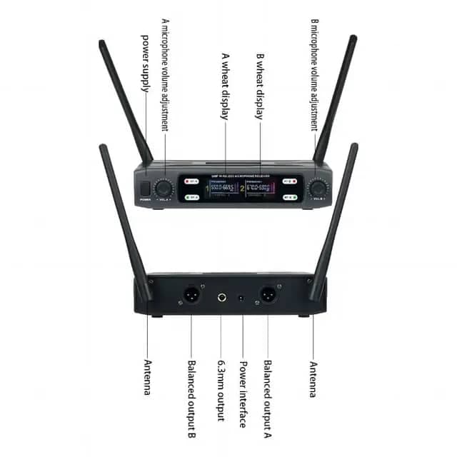 2 Handheld wireless Bolly microphone