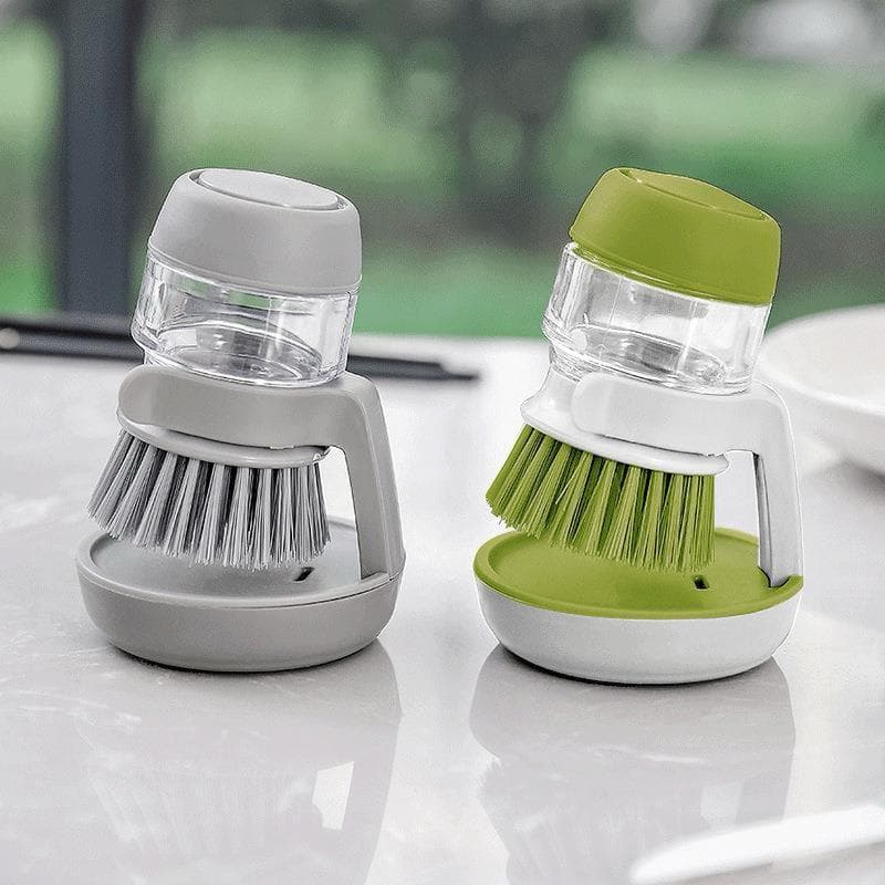 PALM BRUSH WITH SOAP DISPENSER