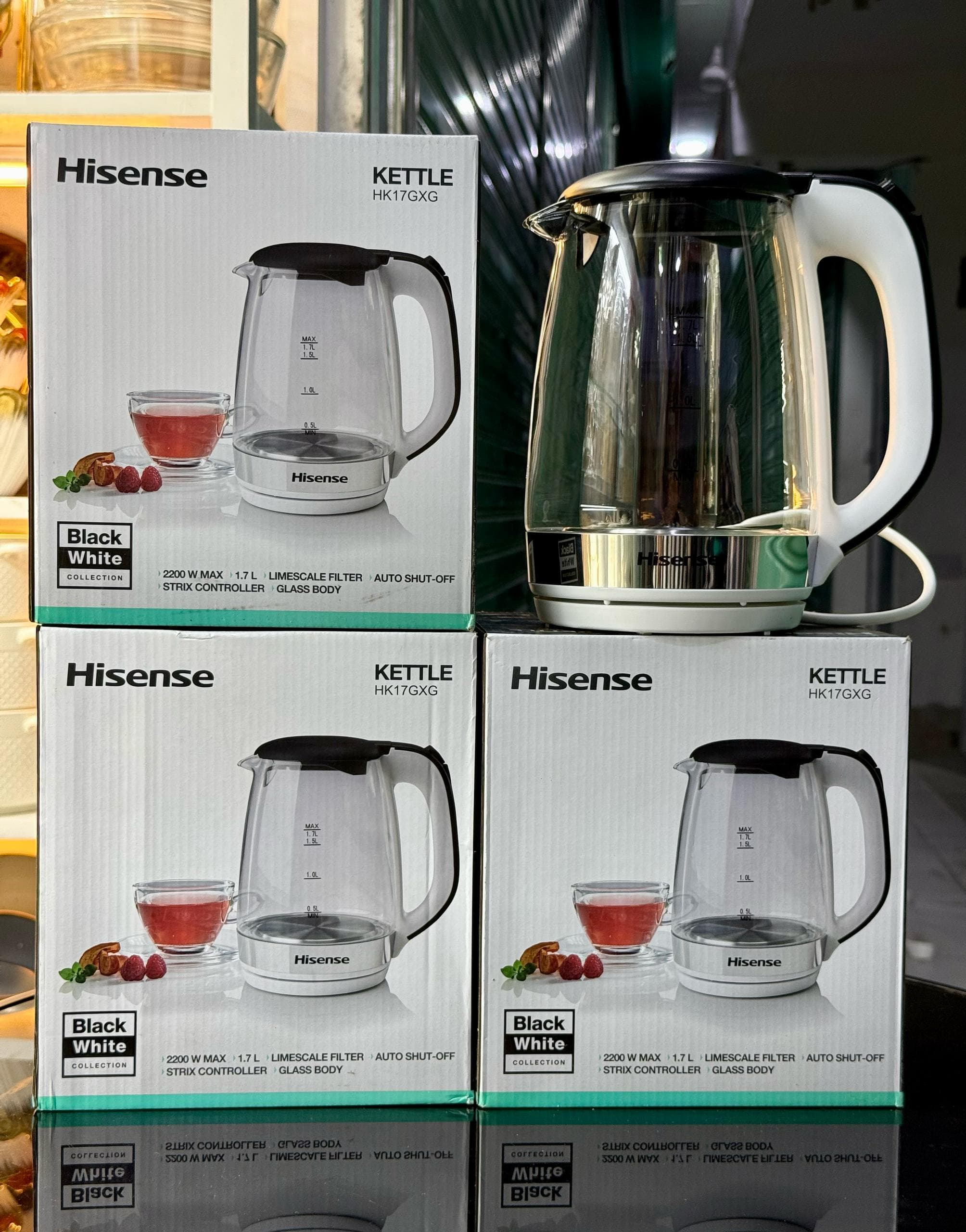 HISENSE KETTLE 1.7L,2200W