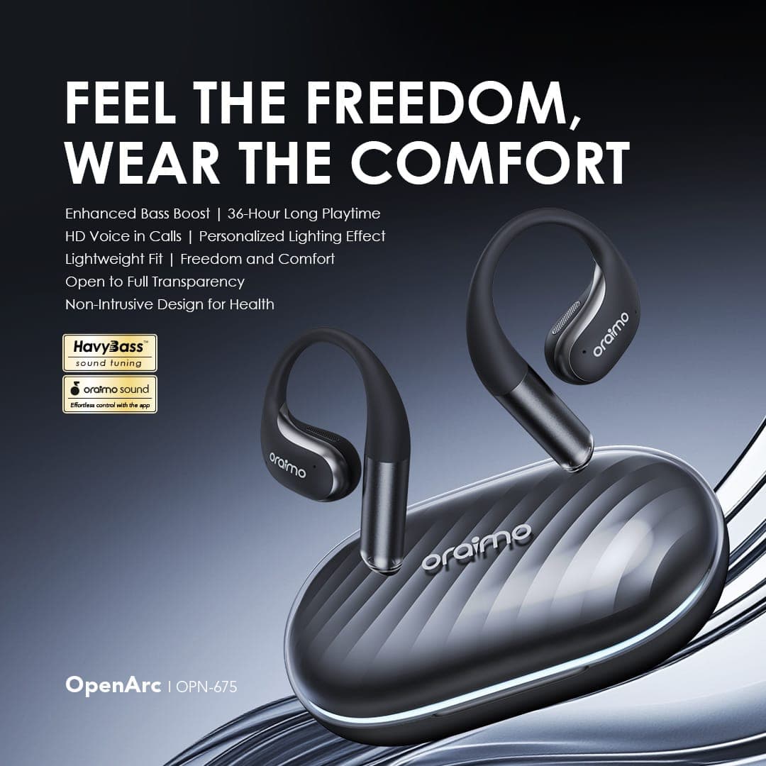 Oraimo OpenArc OPN-675 Open-Ear True Wireless Earbuds