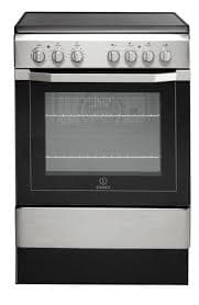 indesit 60x60cm Stainless Steel Cooker – 3 Gas Burners + 1 Electric Plate, Electric Oven & Grill, Flame Failure Safety I6MG1G(X)EX