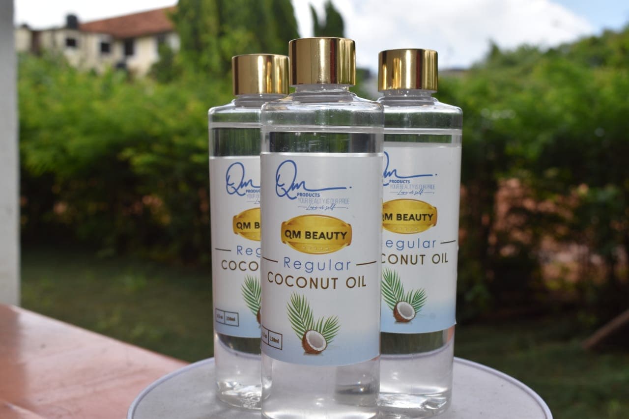 QM Natural Regular Coconut Massage Oil 250ml