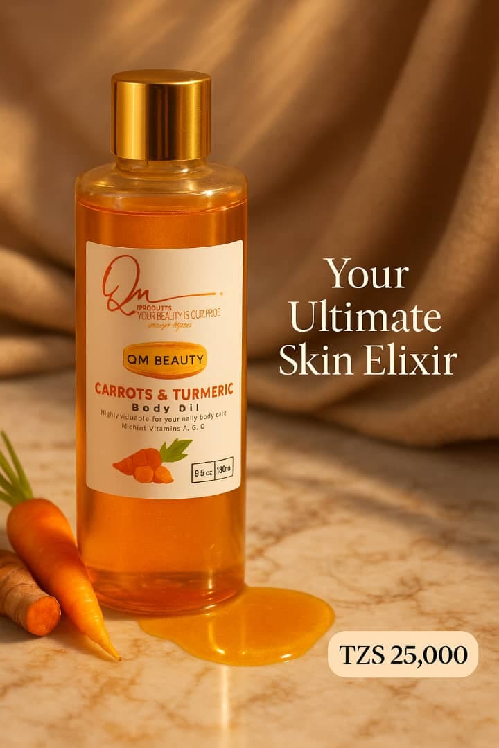 QM Natural Turmeric and Carrot Oil