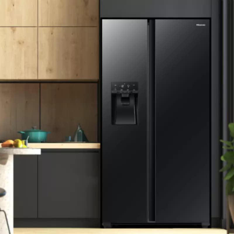 Hisense Refrigerator 535L Side By Side Door, Water Dispenser & Ice Maker with Inverter Technology H700SMI-IDL