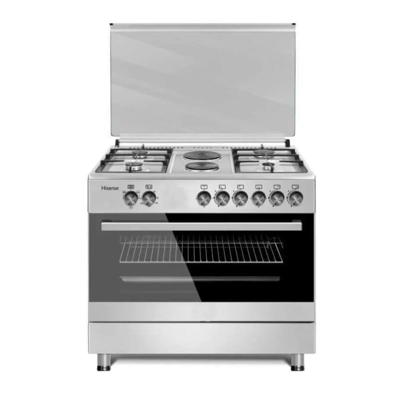 Hisense Cooker Free Standing 90x60cm 4 Gas Burners, 2 Electric Burner HF942GEES