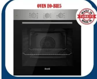 EvoQ EO‑BIE5 – Built‑In Electric Oven (60 cm) – 5 Functions + Turbo Fan