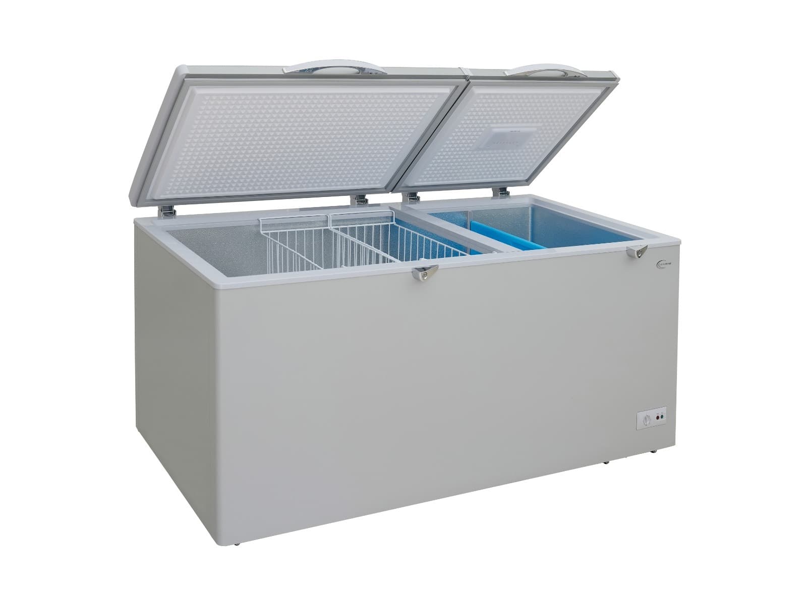 Double Door Chest Freezer with VCM Door Panel