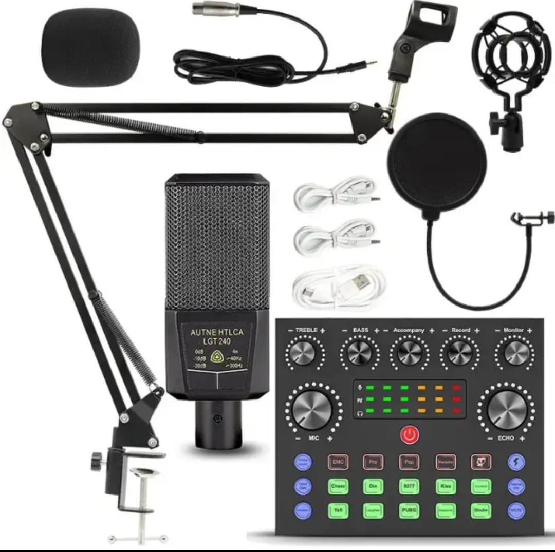 LGT240 Microphone With Sound Card Set