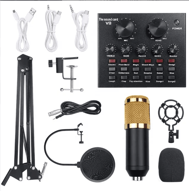 Bm800 V8 Audio Condenser Microphone Set