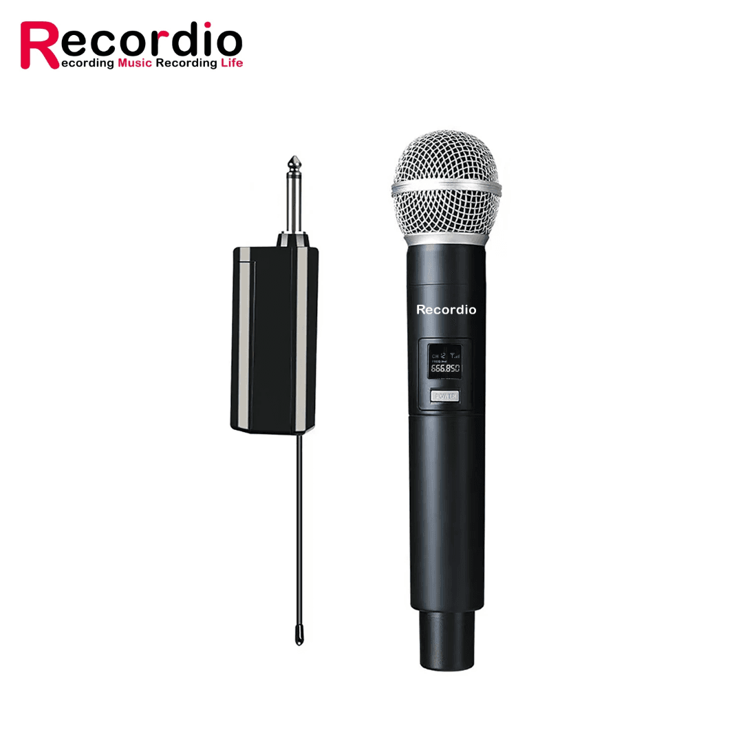 Wireless UHF Microphone Karaoke Performance Outdoor Audio DJ Singing Ktv Conference With Receiver Mic