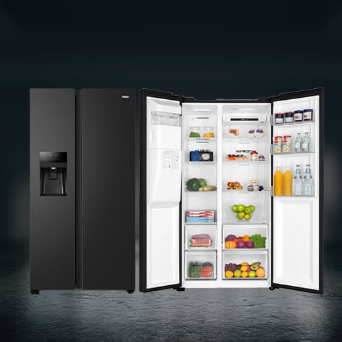 Haier Refrigerator 515L Side-by-Side Fridge with Dispenser